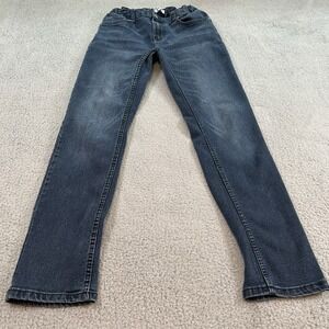 Calvin Klein Teens 18 Blue CK Skinny Straight Juniors Mid Rise Stretch